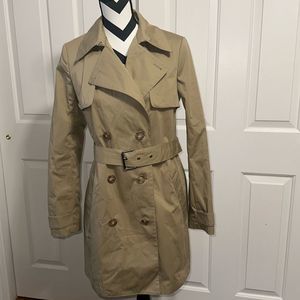 VINCE Belted Mid Length Trench Coat